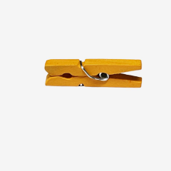 Minik Mandal Ahşap 3cm Sarı - 10 Adet
