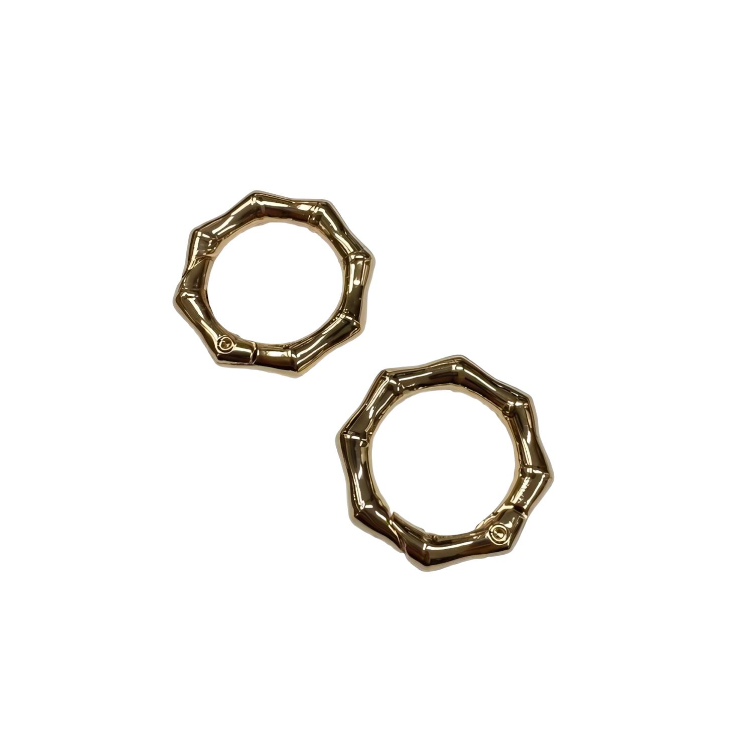 Metal Yaylı Çanta Klipsi 1 Çift 2,5 cm LXS1 Altın