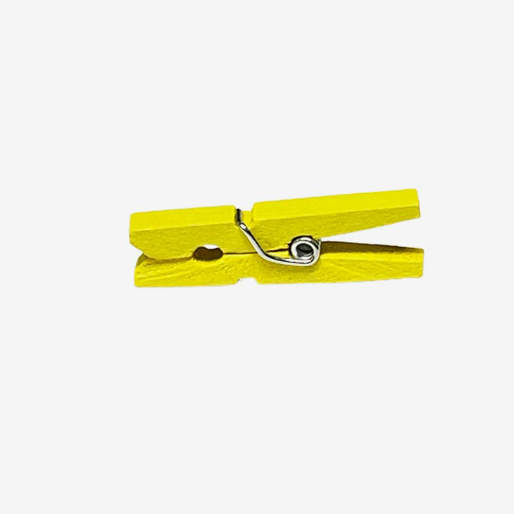 Minik Mandal Ahşap 3cm Sarı - 10 Adet
