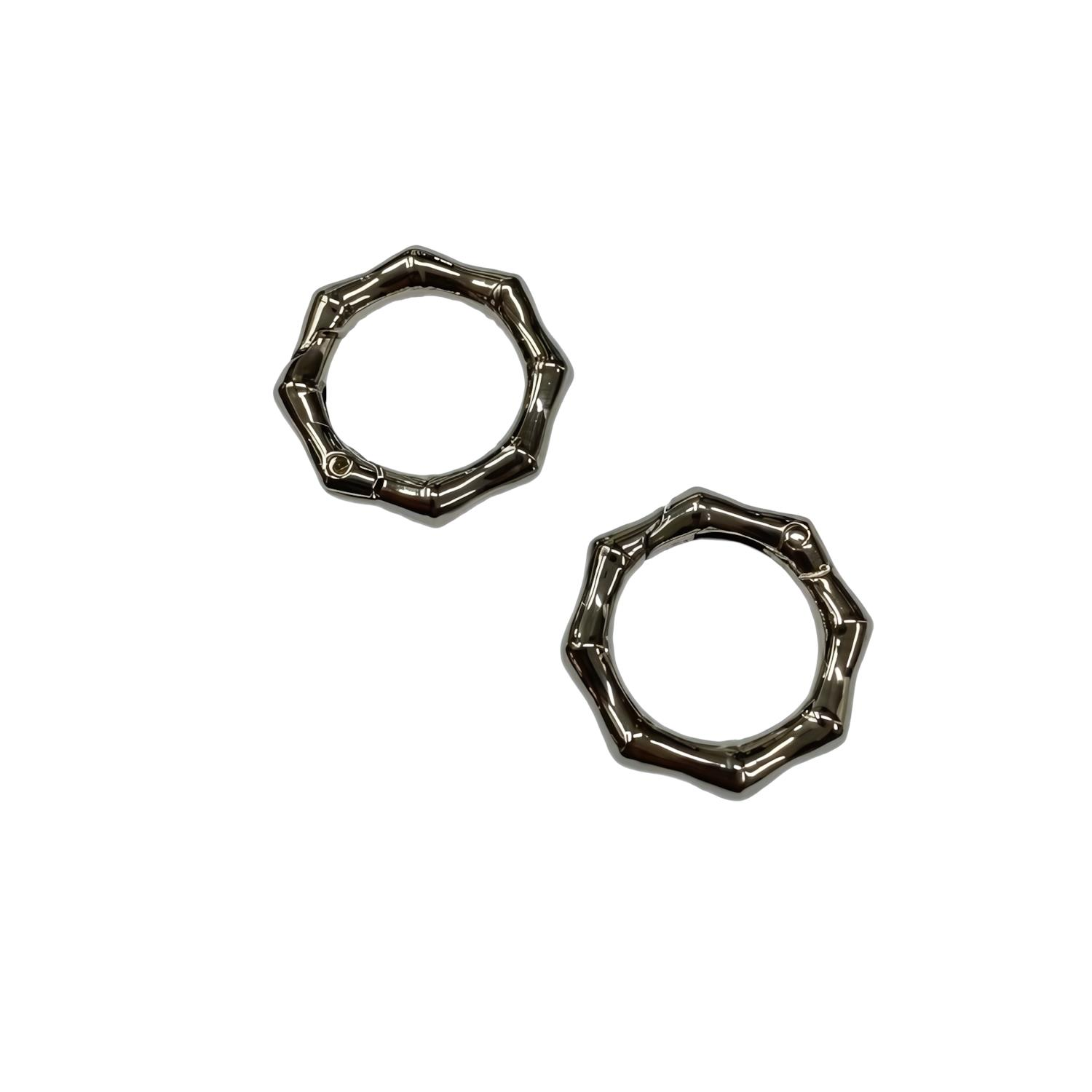 Metal Yaylı Çanta Klipsi 1 Çift 2,5 cm LXS1 Gümüş