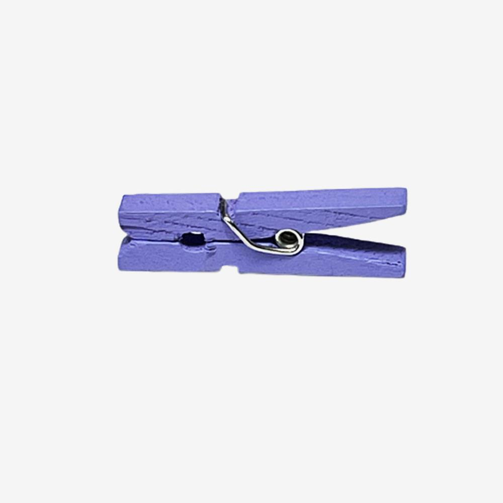 Minik Mandal Ahşap 3cm Mor - 10 Adet