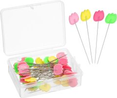 Uzun Toplu İğne Motif Başlı 50 adet 1dksg04