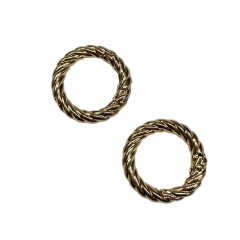 Metal Yaylı Çanta Klipsi 1 Çift 2,5 cm LXS2 Altın