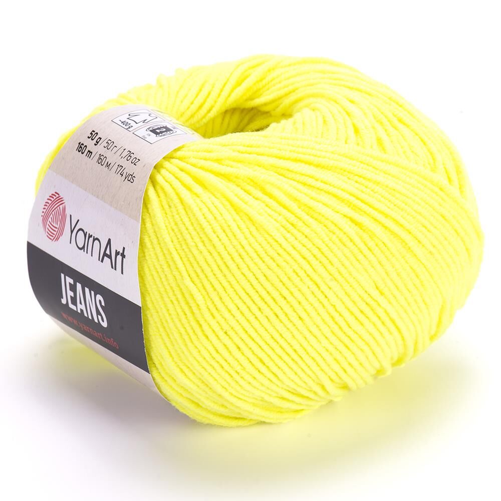 YarnArt Jeans 50gr Pamuk Cotton Amigurumi El Örgü İpi İpliği Yünü 58 Fosfor