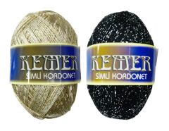 Aldemir Kemer Simli Kordonet Floş El Örgü İpliği 100 gr