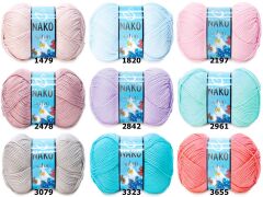 Nako Saten El Örgü İpi 100 Gr 11471 Erguvan