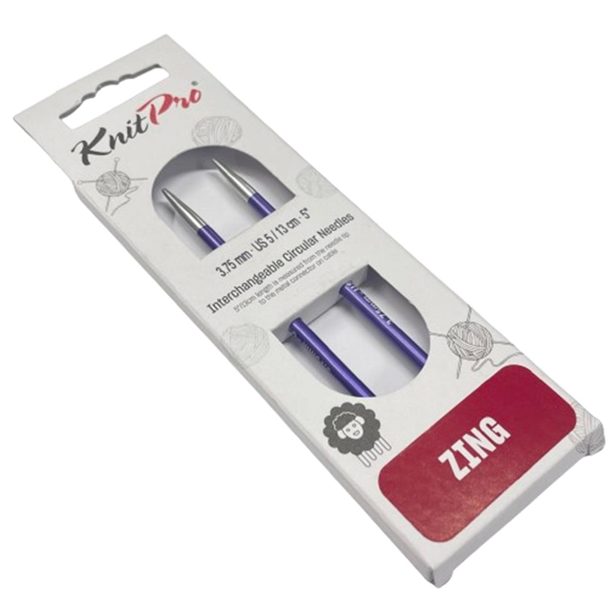 KnitPro Zing Misinasız Şiş 13 cm 3,75 mm