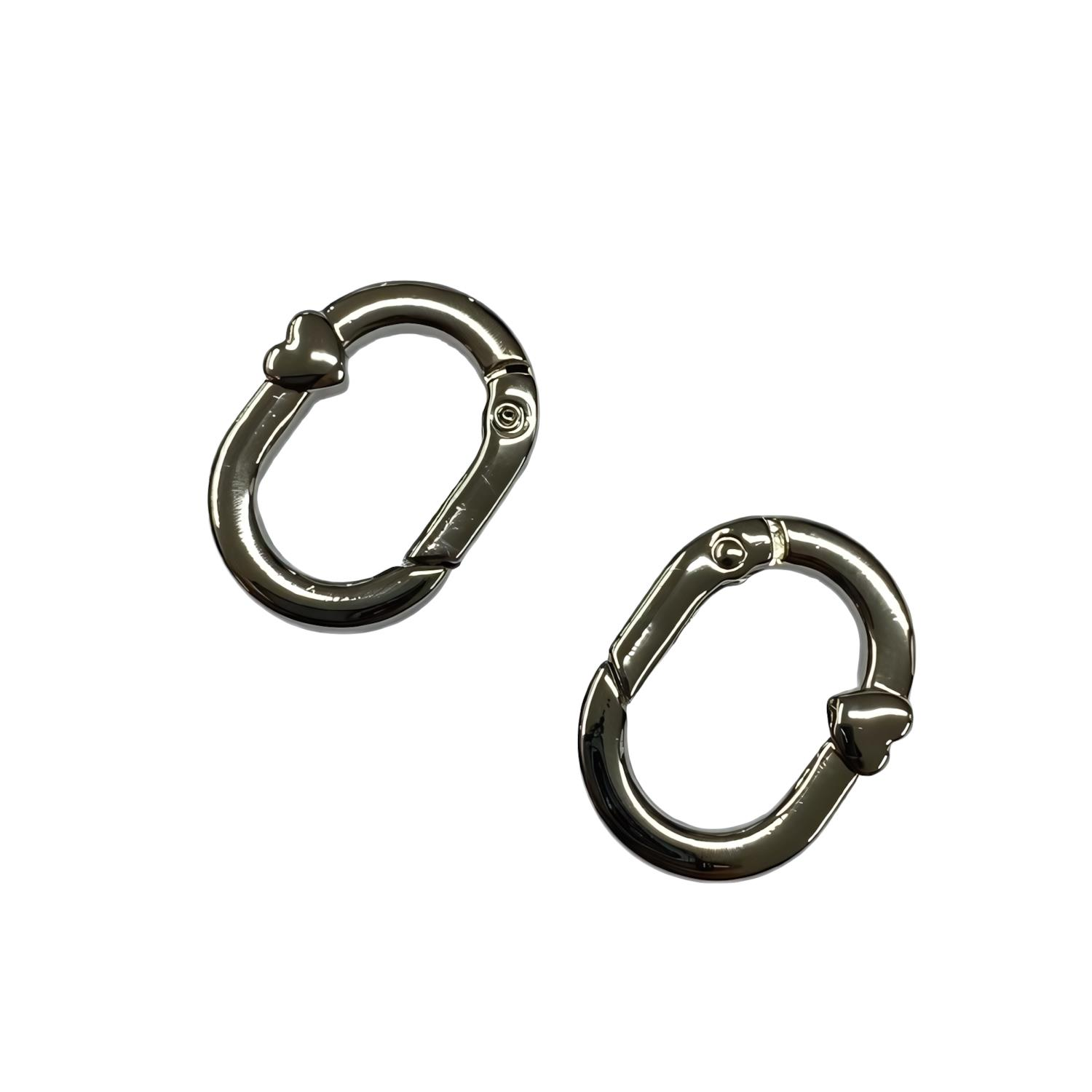 Metal Yaylı Çanta Klipsi 1 Çift 2*2,5 cm LXS4 Gümüş