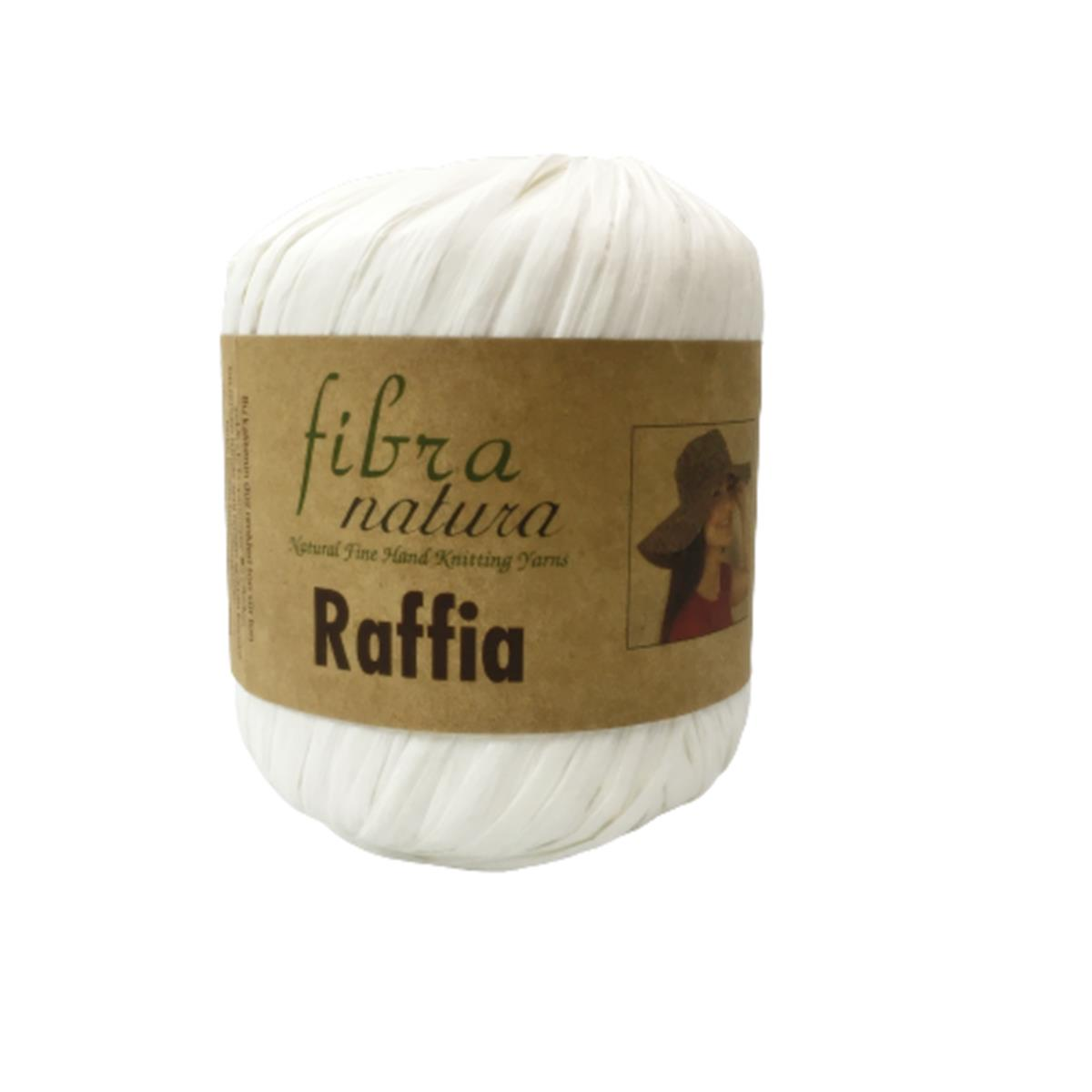Himalaya Fibra Natura Raffia - Rafya Şapka Çanta Kağıt İp 116 01 Beyaz