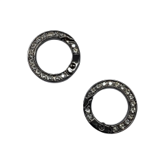 Metal Yaylı Çanta Klipsi 1 Çift 2,5 cm LXS5 Antrasit