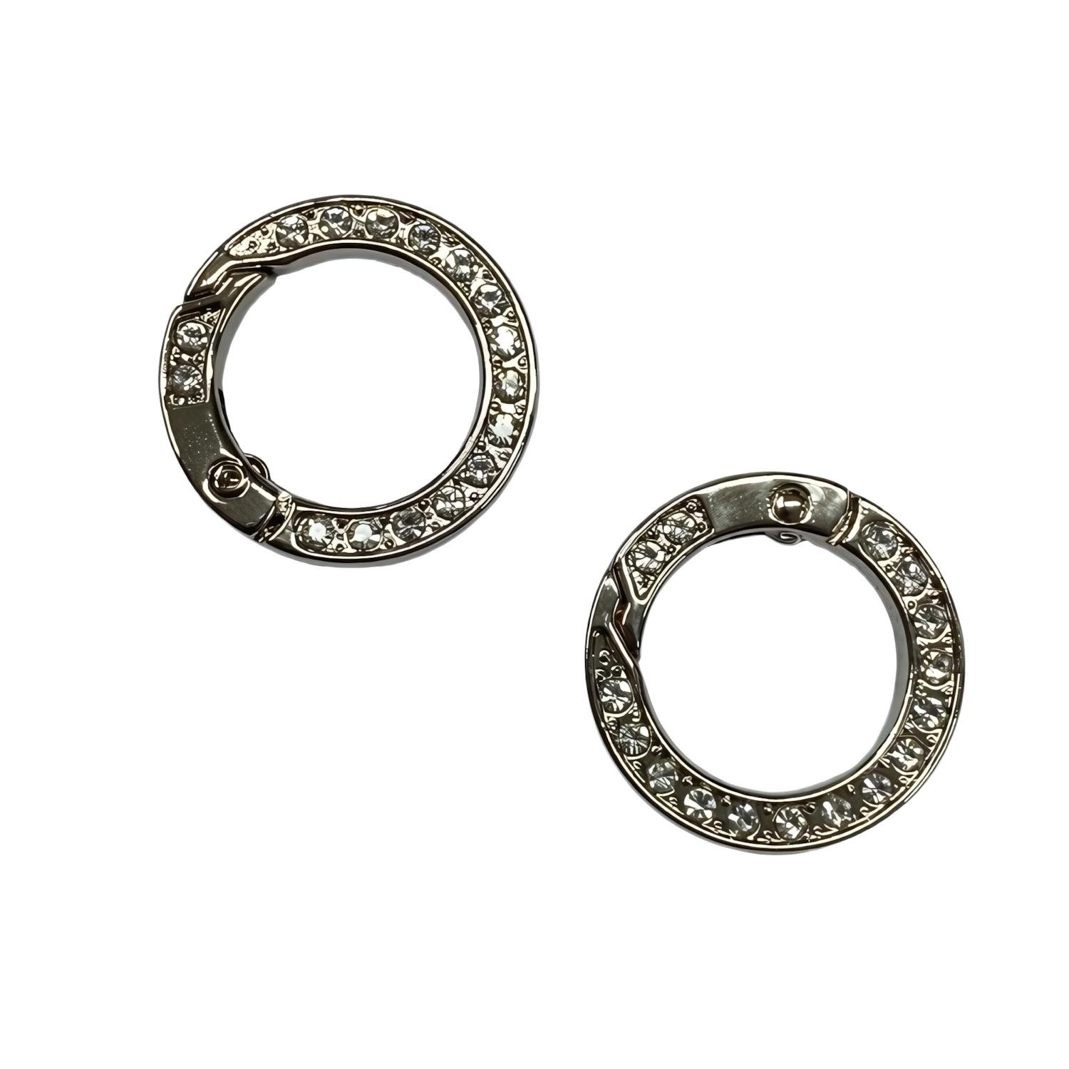 Metal Yaylı Çanta Klipsi 1 Çift 2,5 cm LXS5 Gümüş