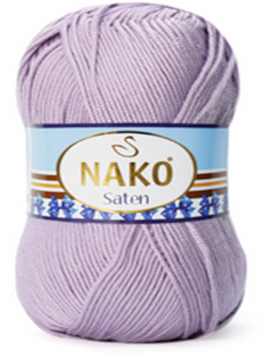 Nako Saten El Örgü İpi 100 Gr 11471 Erguvan