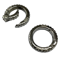 Metal Yaylı Çanta Klipsi 1 Çift 2,5 cm LXS6 Antrasit