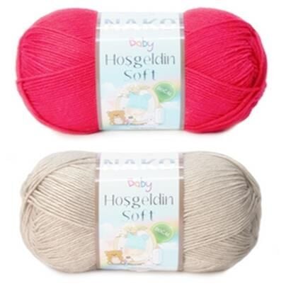 Nako Hoşgeldin Soft Bebek Yünü El Örgü İpliği 100 Gr