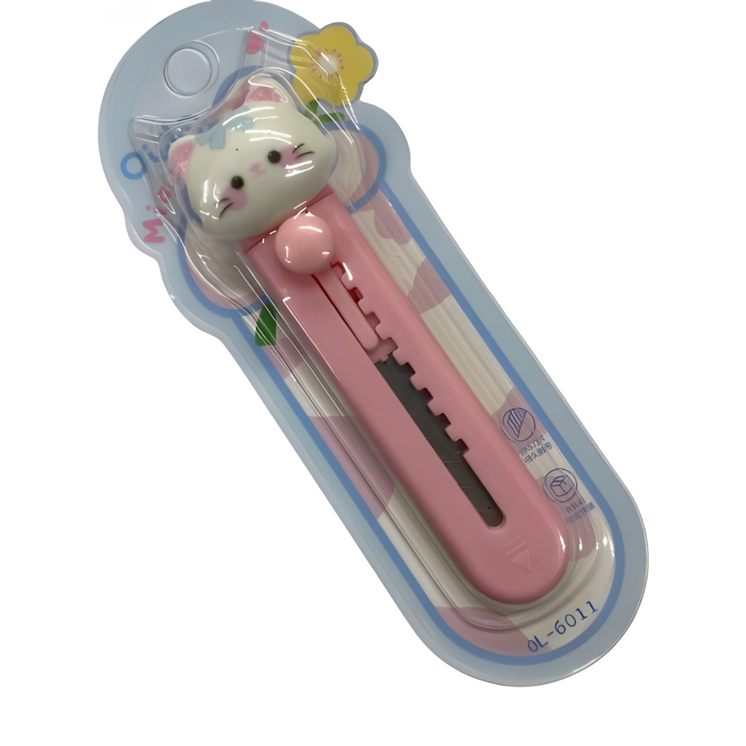 Mini Maket Bıçağı Falçata 9 cm OLX-6011 Pembe