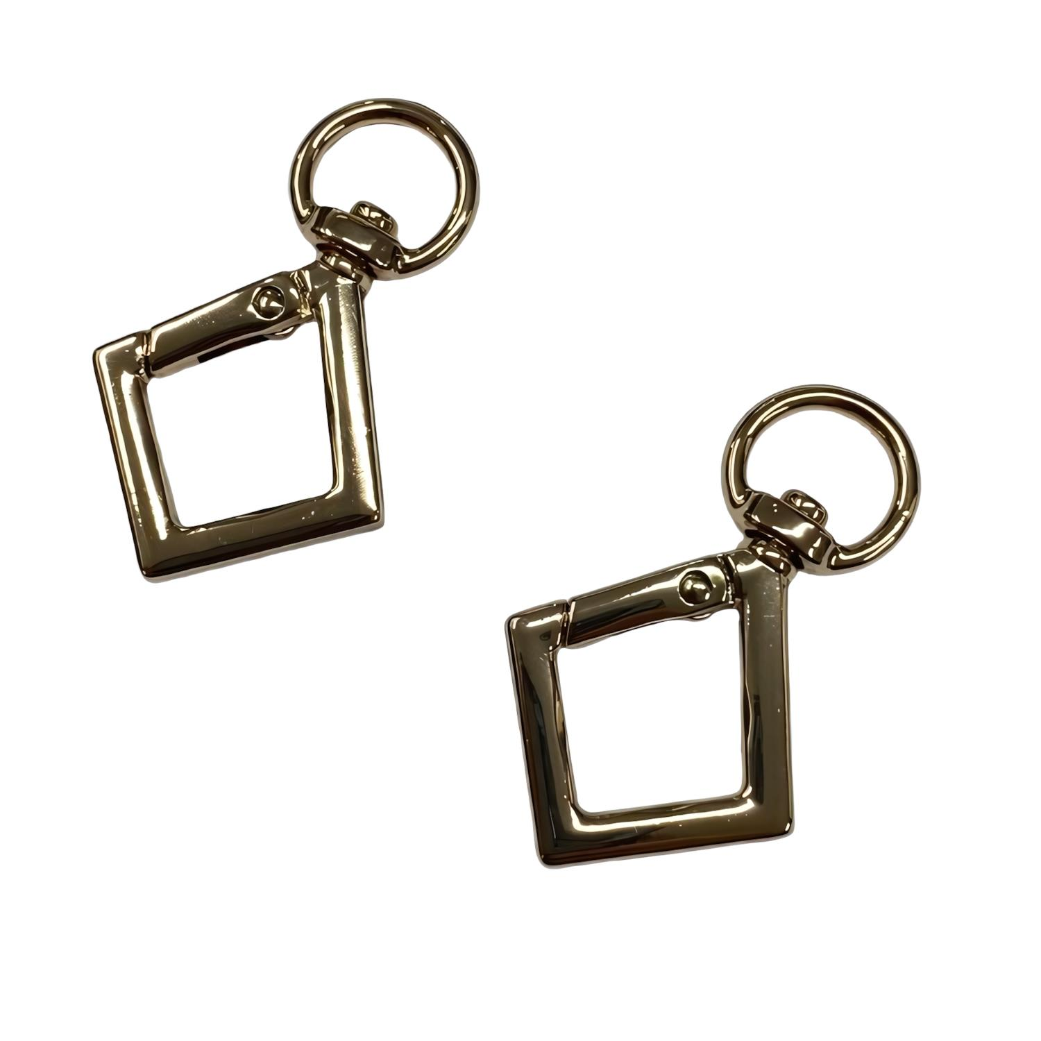 Metal Yaylı Çanta Klipsi 1 Çift 2,5*4,5 cm LXS7 Altın