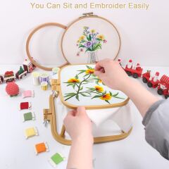 Masaüstü Nakış Kasnağı 18*17-24*22 cm