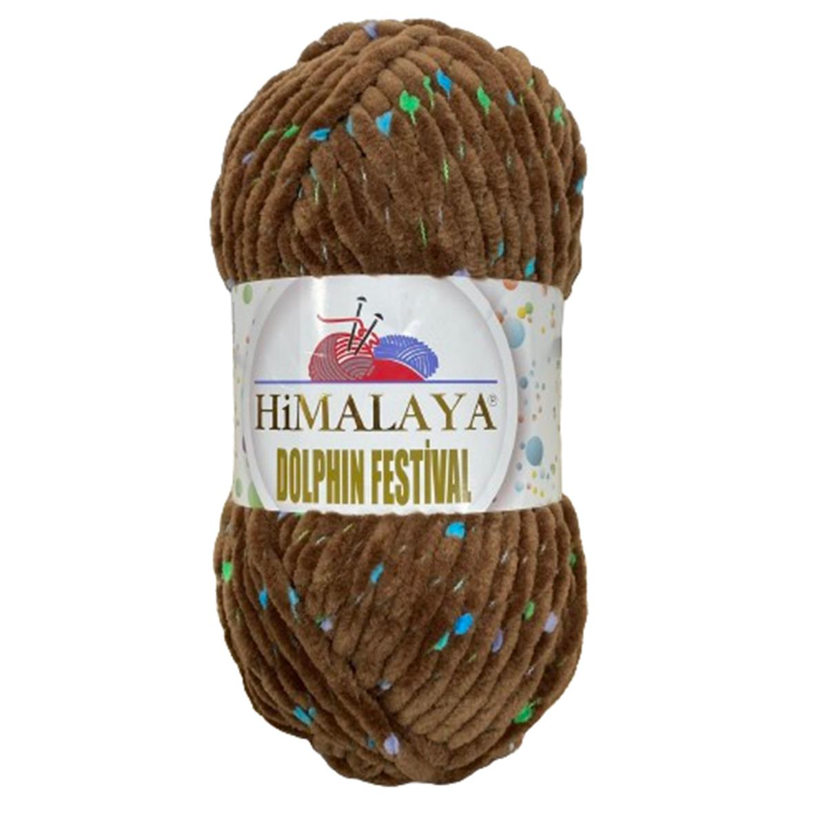 Himalaya Dolphin Festival El Örgü İpliği 100 gr 81166 Karamel Kahve