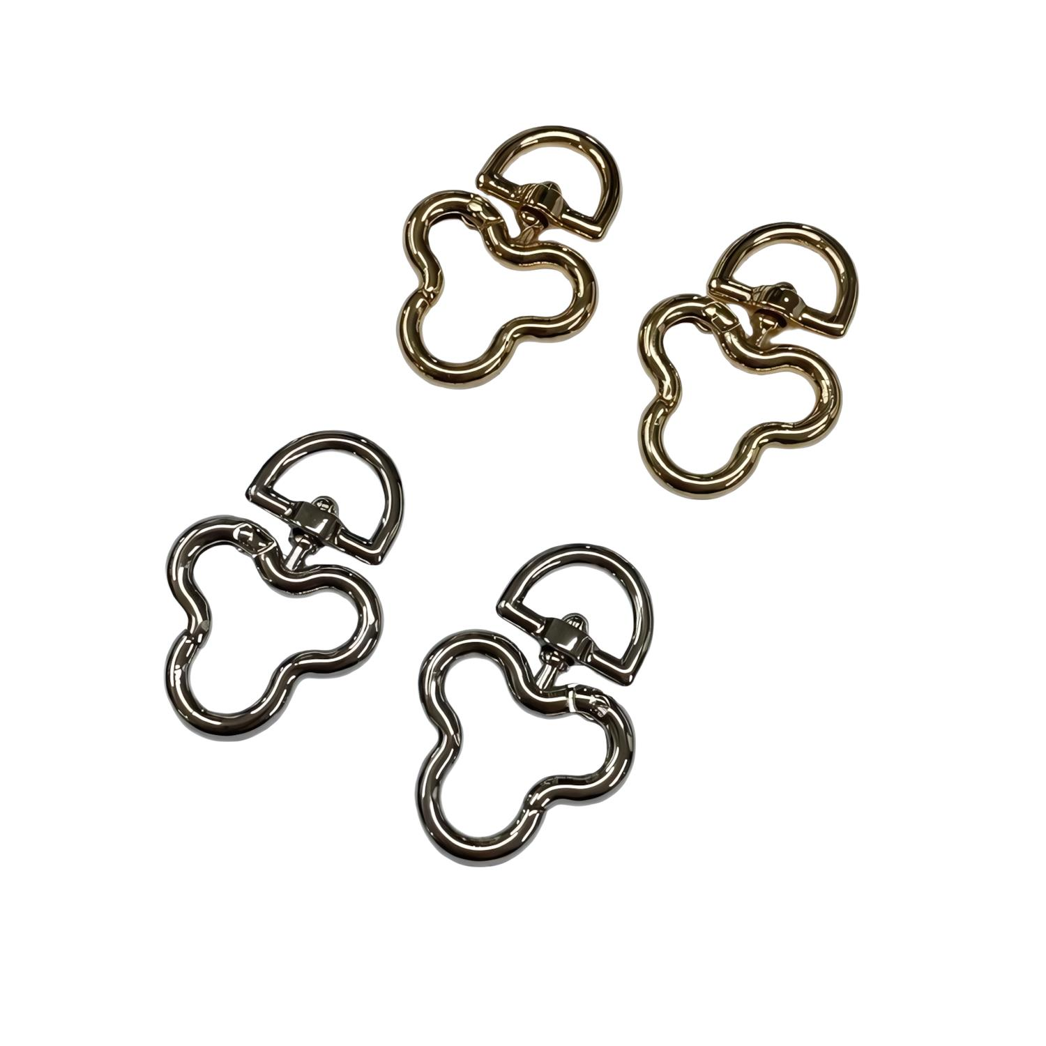 Metal Yaylı Çanta Klipsi 1 Çift 3*4 cm LXS9