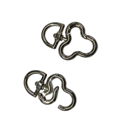 Metal Yaylı Çanta Klipsi 1 Çift 3*4 cm LXS9 Altın