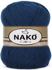 Nako Calico Pamuk Cotton El Örgü İpi İpliği Yünü 208 Beyaz