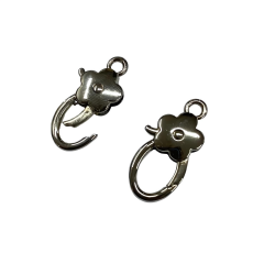 Metal Yaylı Çanta Klipsi 1 Çift 2*3,5 cm LXS10 Gümüş