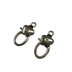 Metal Yaylı Çanta Klipsi 1 Çift 2*3,5 cm LXS10 Gümüş