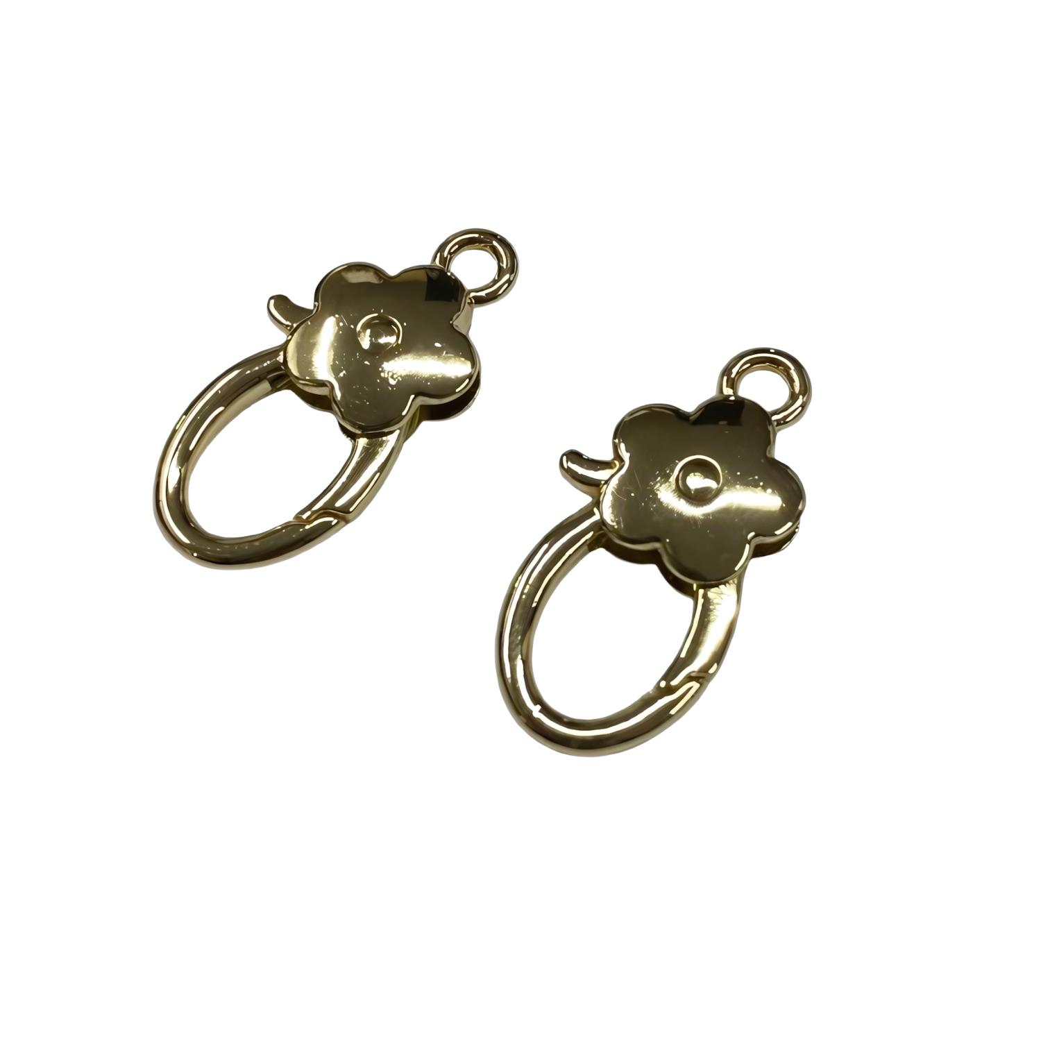 Metal Yaylı Çanta Klipsi 1 Çift 2*3,5 cm LXS10 Altın