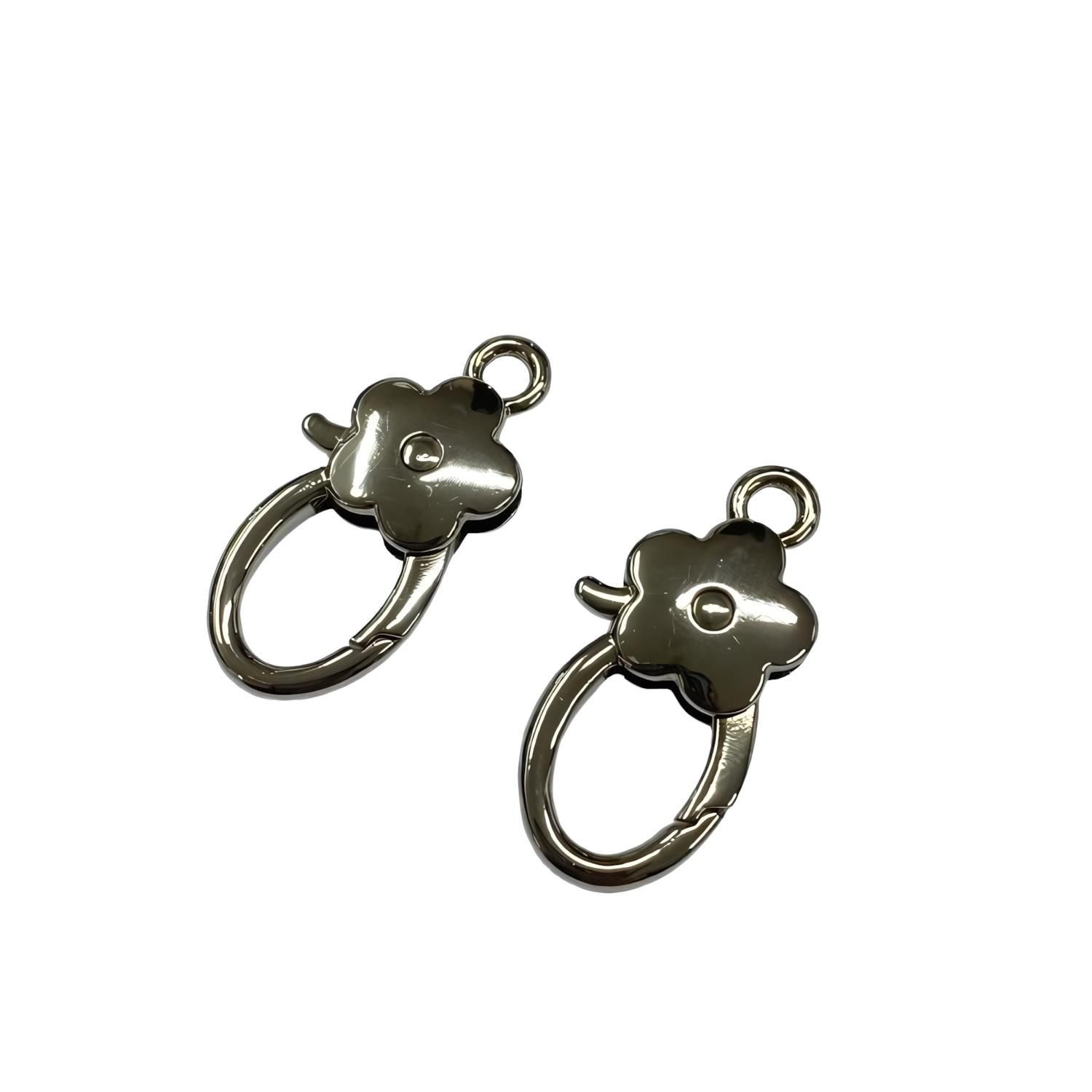 Metal Yaylı Çanta Klipsi 1 Çift 2*3,5 cm LXS10 Gümüş