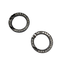 Metal Yaylı Çanta Klipsi 1 Çift 2,5 cm LXS11 Gümüş