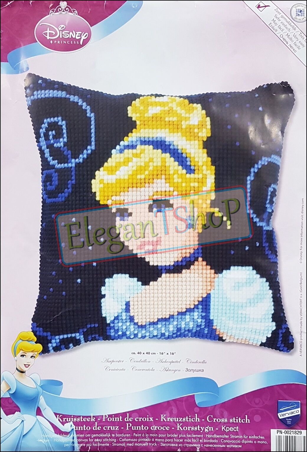 Vervaco Yastık - Prenses - PN 0021829 İşlenecek Goblen Etamin