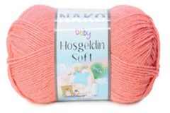 Nako Hoşgeldin Soft Bebek Yünü El Örgü İpliği 100 Gr 3655 Mercan