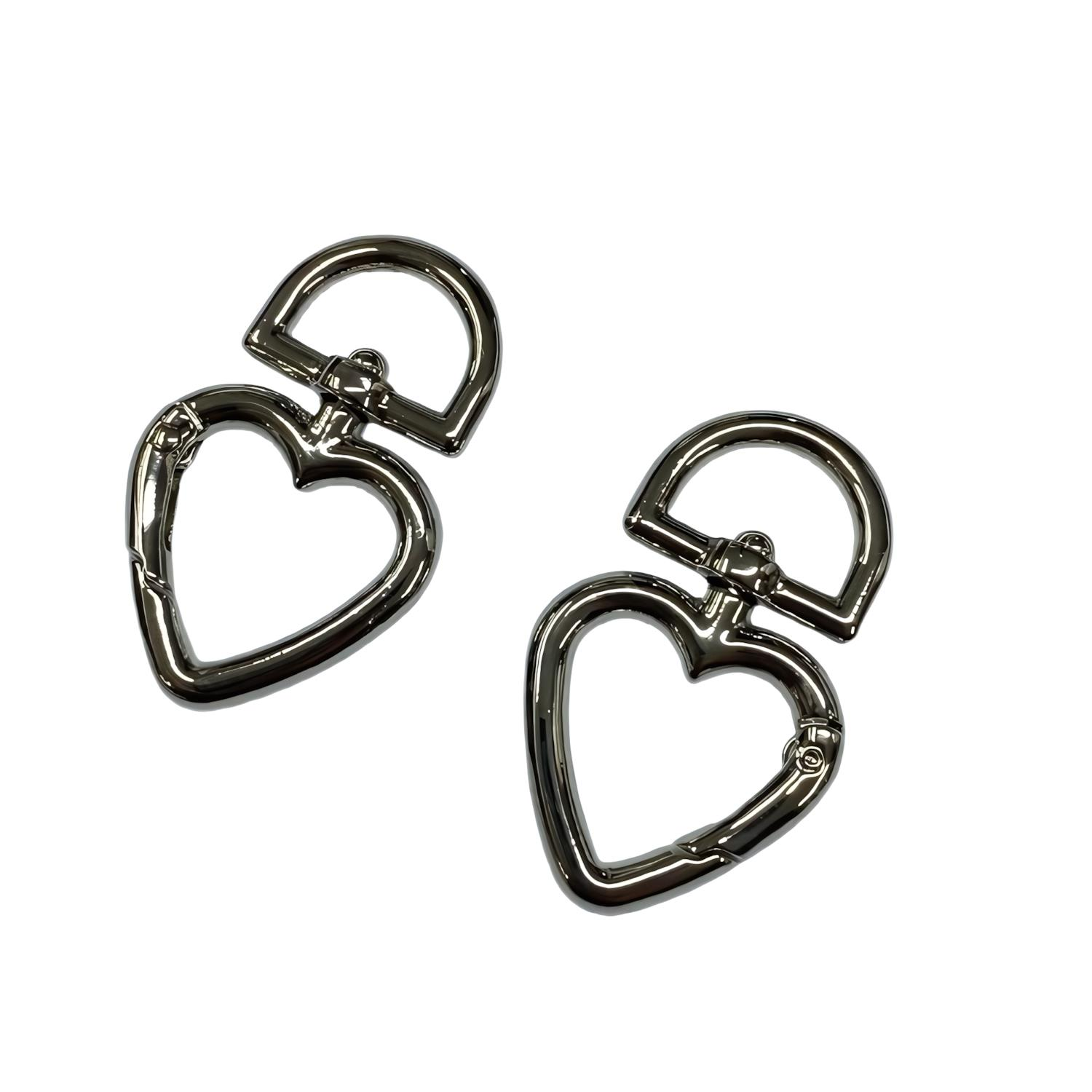 Metal Yaylı Çanta Klipsi 1 Çift 2,5 cm LXS12 Gümüş