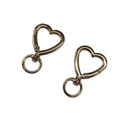 Metal Yaylı Çanta Klipsi 1 Çift 2,5*4 cm LXS13 Altın