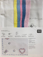 Rico Design İşlemelik Masa Örtüsü Kiti 80*80 cm 25901.00.82