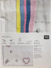 Rico Design İşlemelik Masa Örtüsü Kiti 80*80 cm 25901.00.82