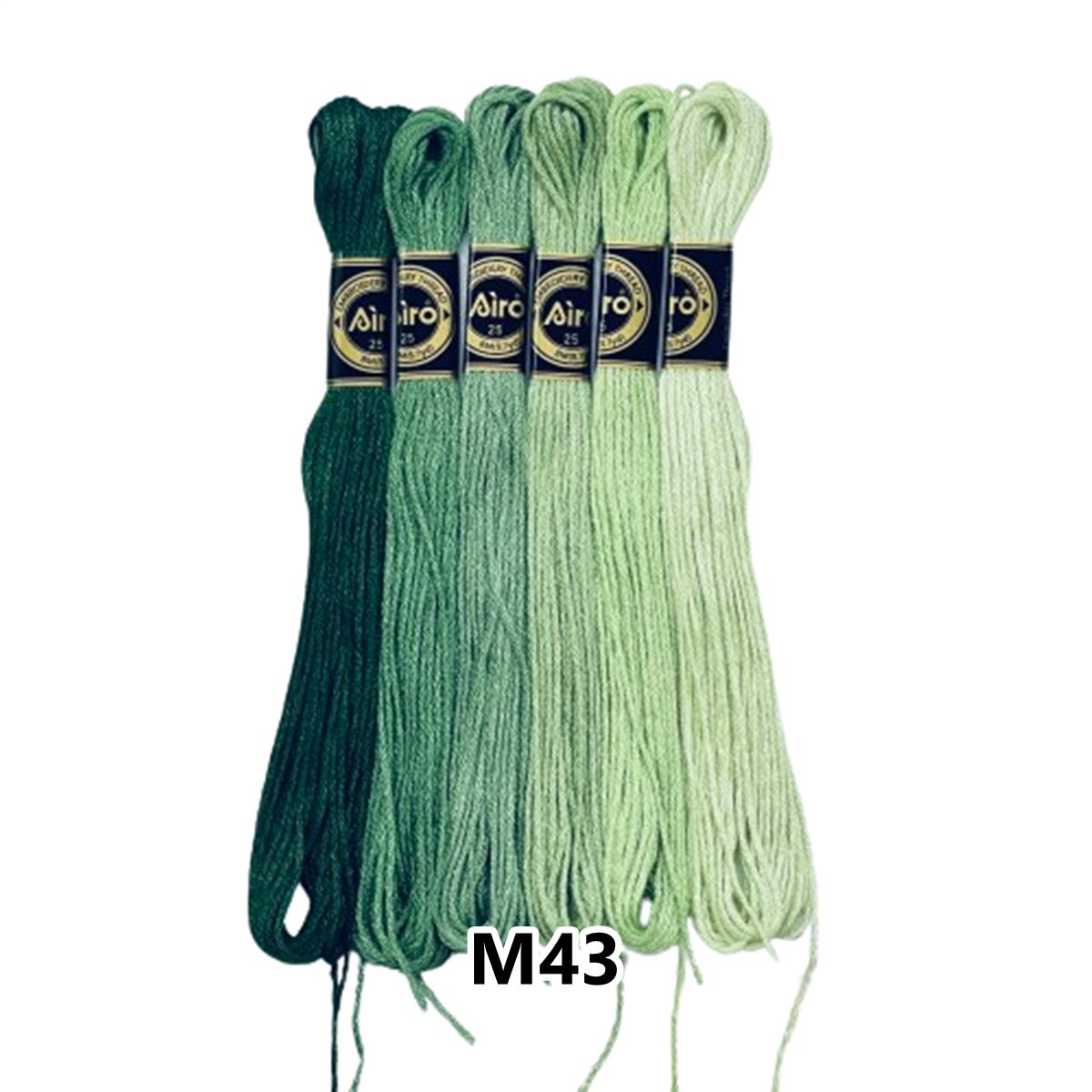 Airo Muline Etamin Koton Nakış İpi İpliği 6 Adetli Set M43