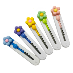 Mini Maket Bıçağı Falçata 9 cm 665A-cicek