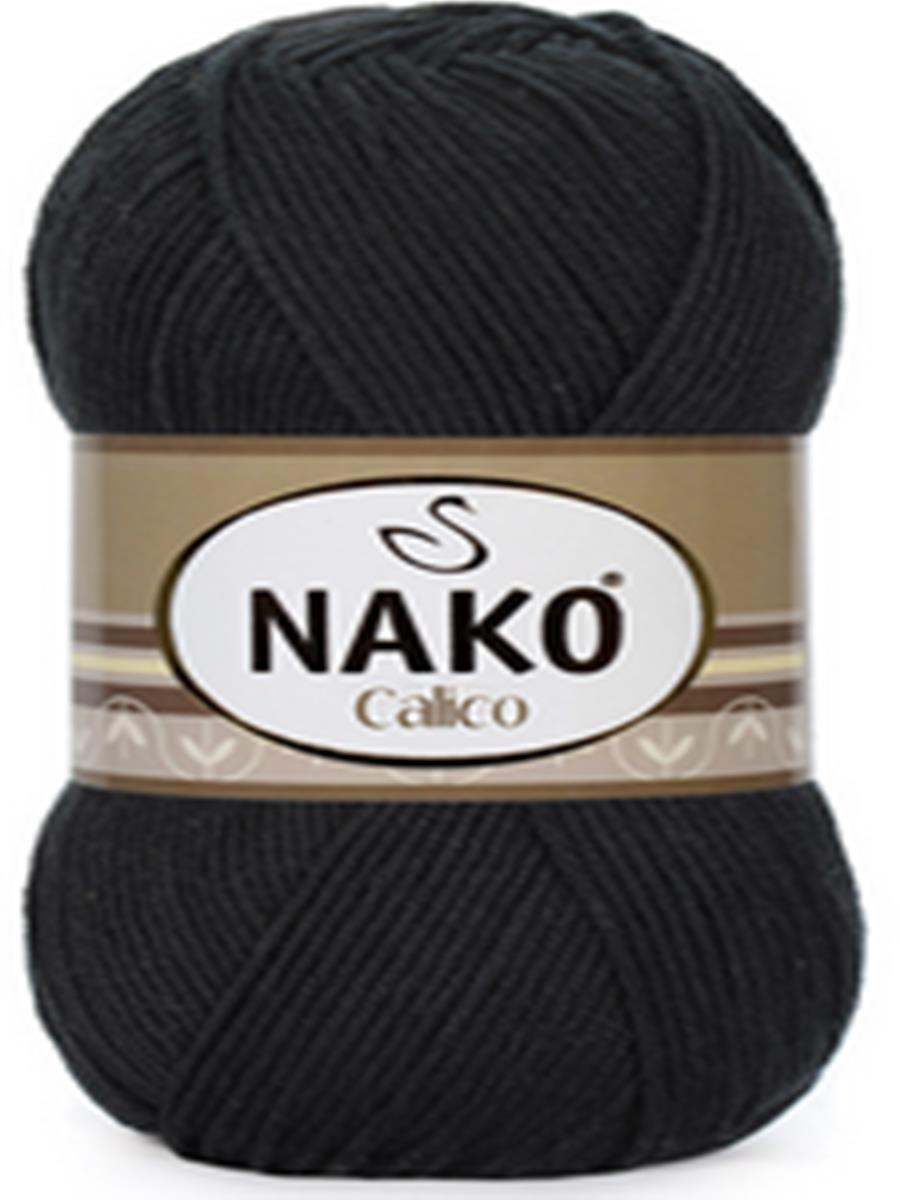 Nako Calico Pamuk Cotton El Örgü İpi İpliği Yünü 217 Siyah