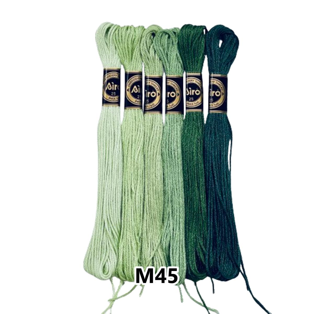 Airo Muline Etamin Koton Nakış İpi İpliği 6 Adetli Set M45