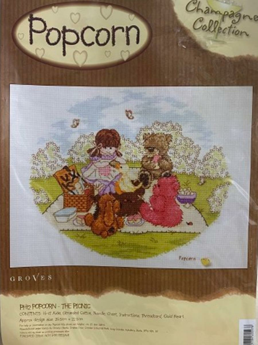 Groves Popcorn  Nakış Kanaviçe Kiti 26.5*22.5 cm 1695/PH12