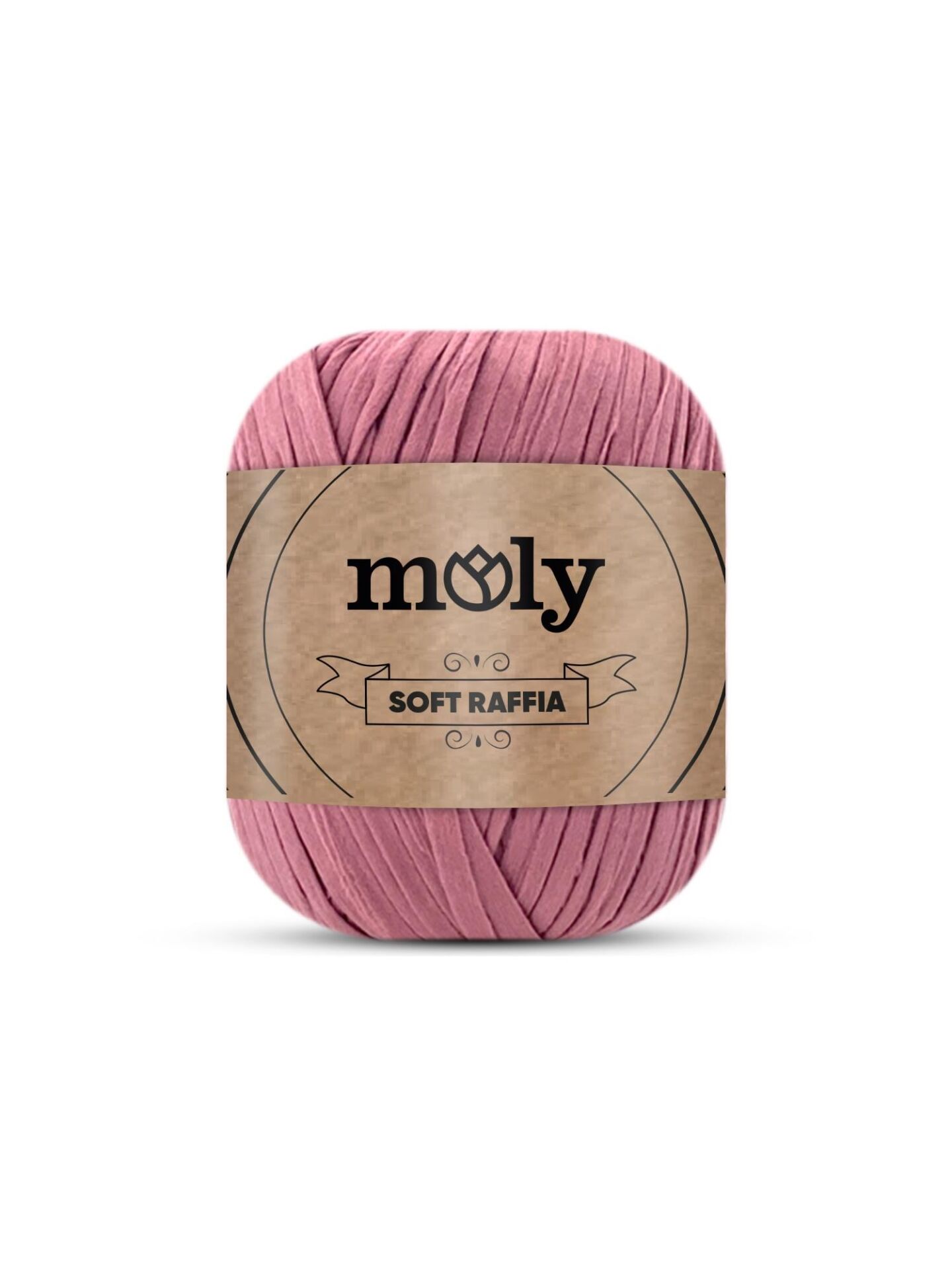 Moly Yumuşak Soft Raffia Rafya 50 gr SR16 Gül Kurusu