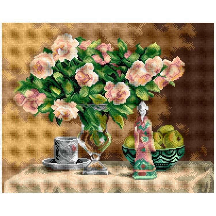 Orchidea Baskılı Goblen Vazoda Çiçekler 2796 40*50 cm