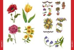 Tuva Kanaviçe Motif Serisi 1 Bahçe ve Çiçekler