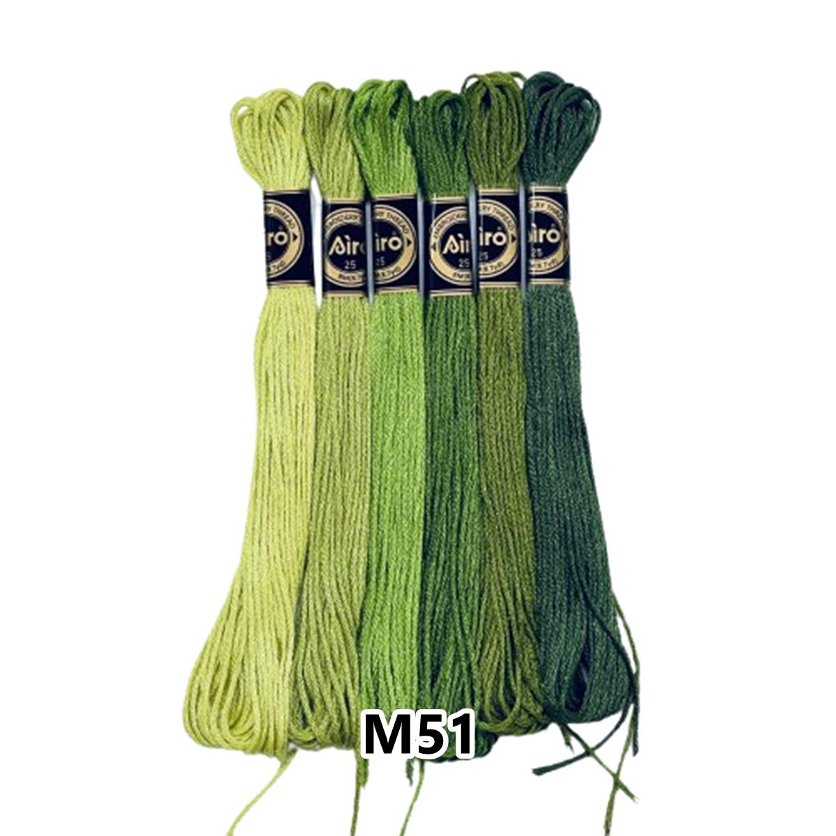 Airo Muline Etamin Koton Nakış İpi İpliği 6 Adetli Set M51