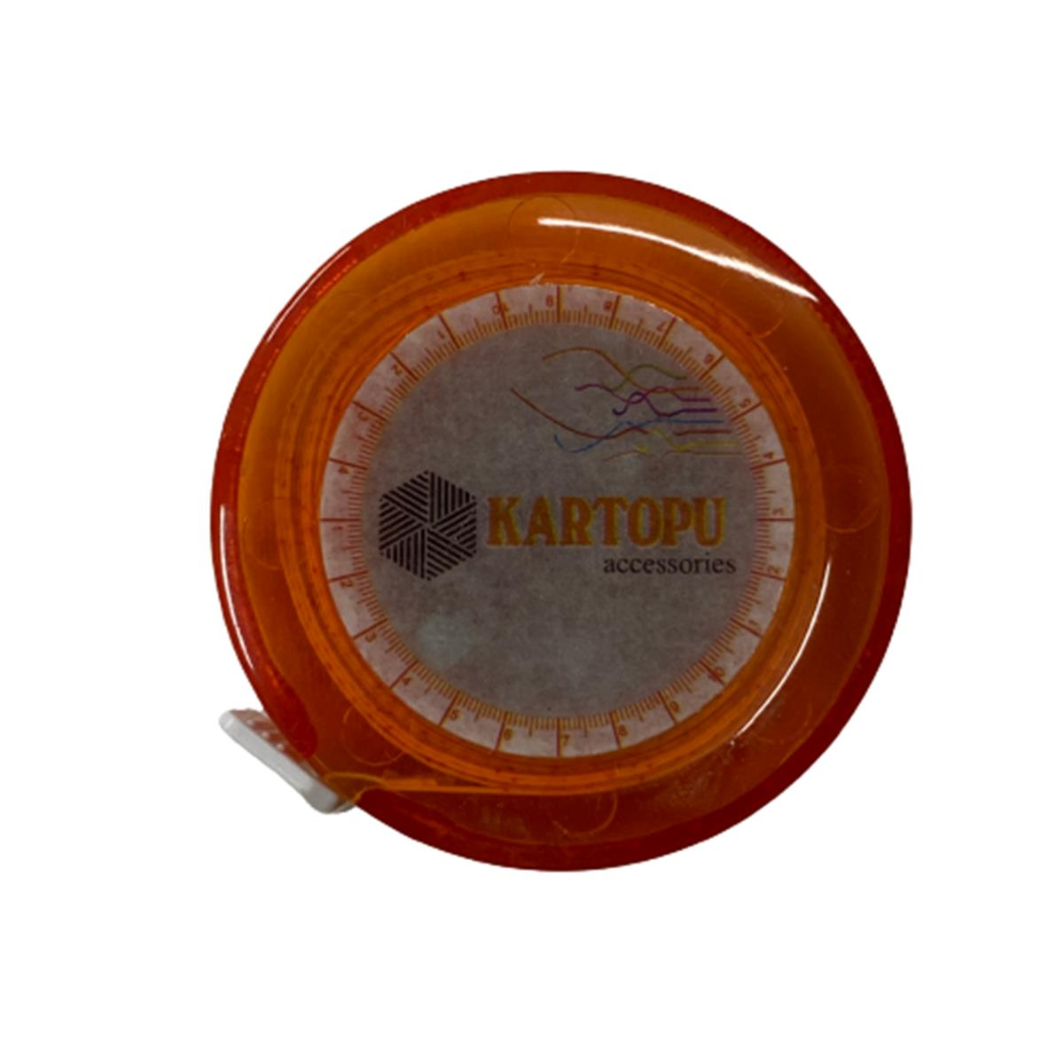 Kartopu Otomatik Mezura Mezure Mezro 150cm Turuncu