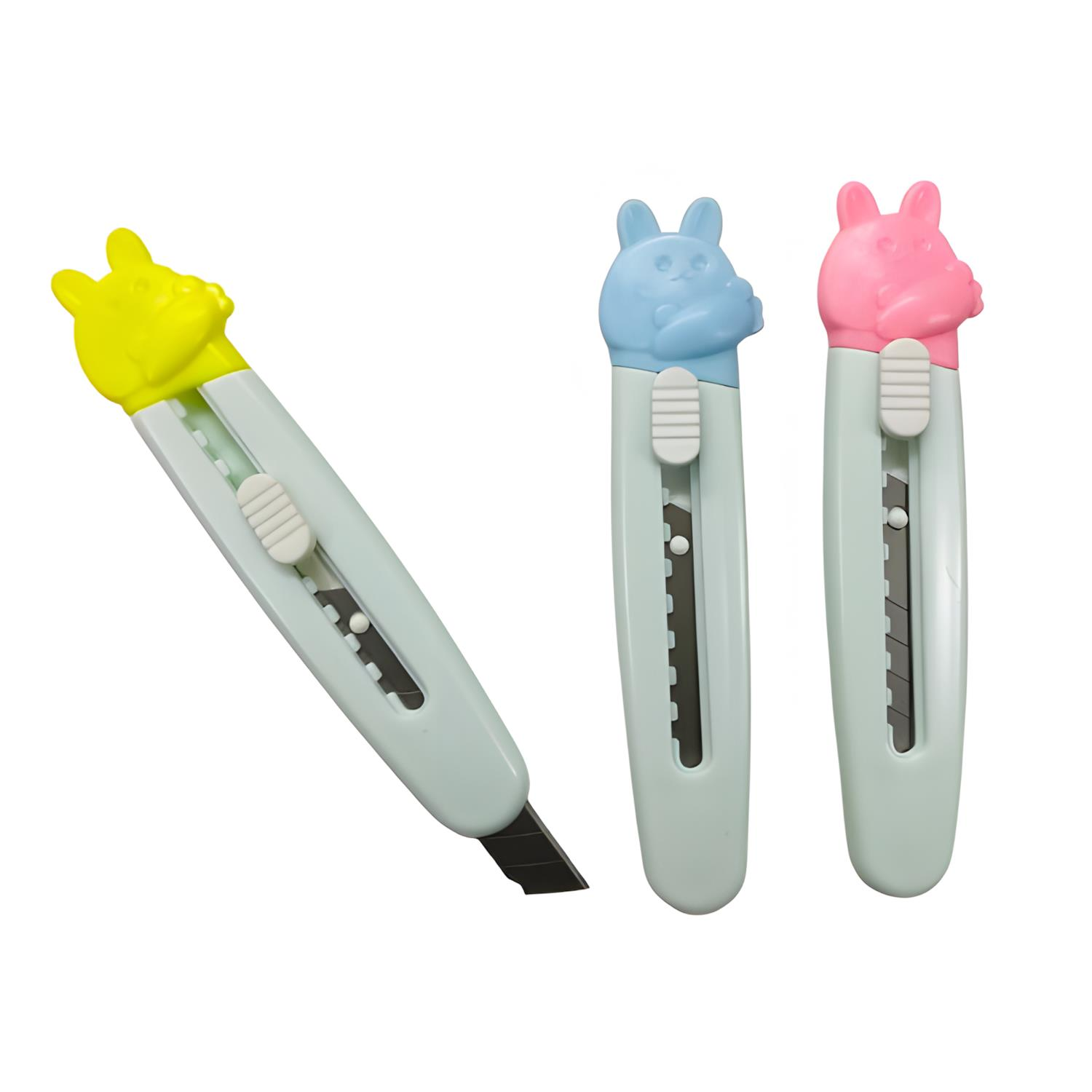 Mini Maket Bıçağı Falçata 3'lü Set 9 cm 665A-filtavsandino Tavşan