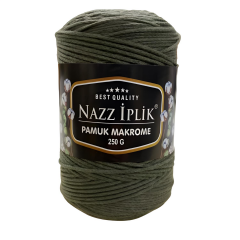 Nazz Pamuk Makrome El Örgü İpi 250 gr 17 Mavi