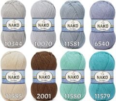 Nako Denim Pamuk Cotton El Örgü İpi İpliği Yünü