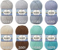 Nako Denim Pamuk Cotton El Örgü İpi İpliği Yünü